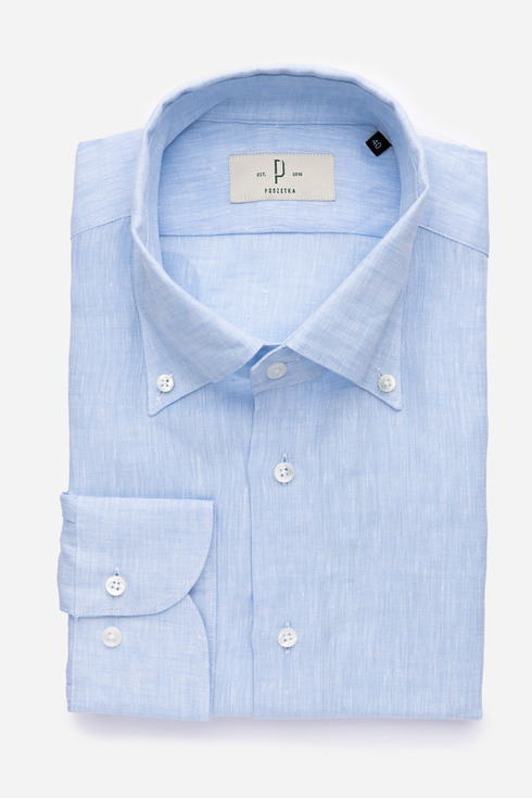 Sky Blue Linen Shirt | Shirts \ Occasion \ Spring / Summer Shirts ...