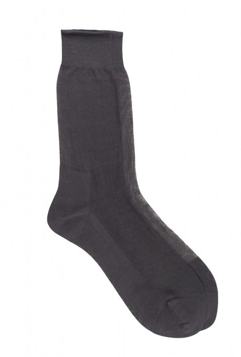 Ribbed 100% Mercerized Cotton Socks - extra fine | Accessories ...