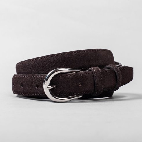 Brown Suede Belt|211178102